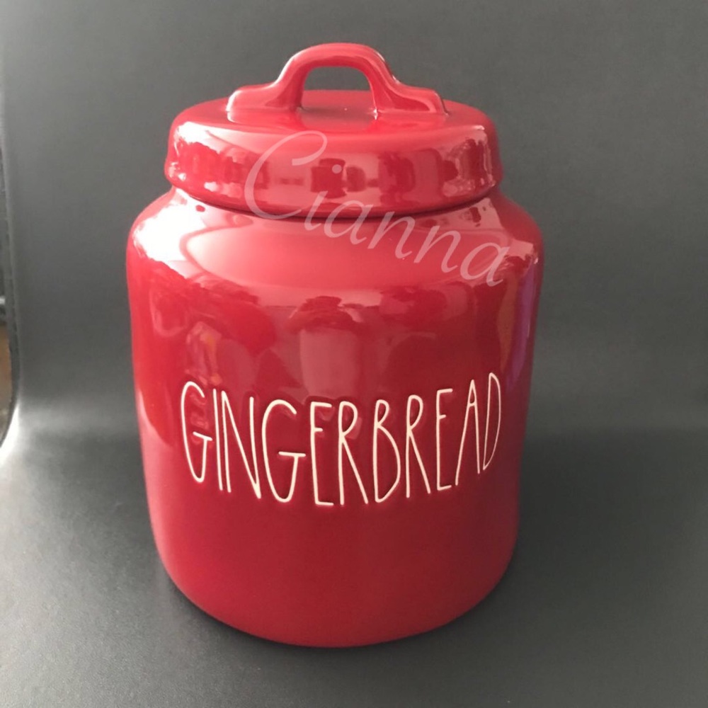 Rae Dunn Red Gingerbread Canister